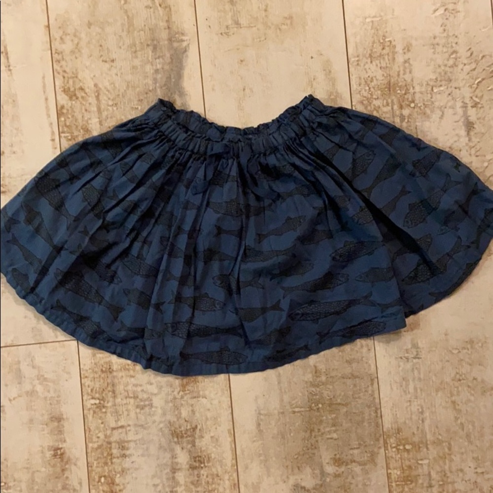 Bon Ton Brand Blue Fish Pattern Skirt Size 12